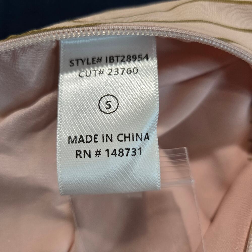 NWOT Blue Blush Pinstripe Pink Bandeau Top Size S Preppy Old Money - Picture 10 of 12